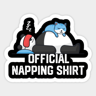 official napping shirt Sticker